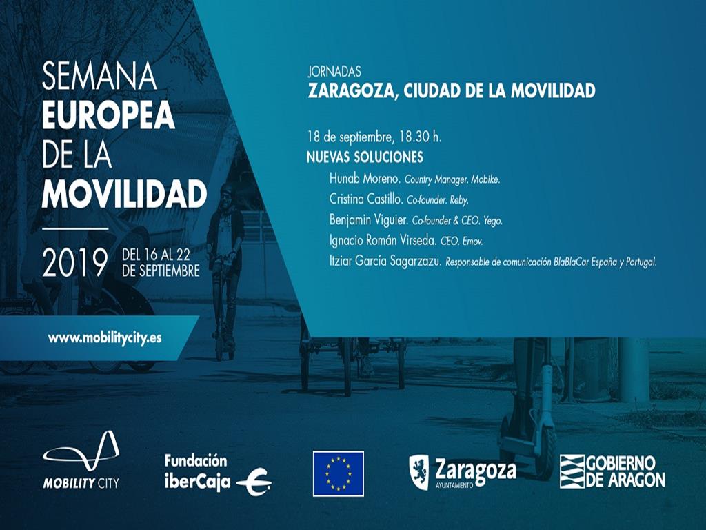 Imagen de El ciclo “Zaragoza, Ciudad de la movilidad” de Mobility City y el Ayuntamiento de Zaragoza abordará mañana “La nueva movilidad”